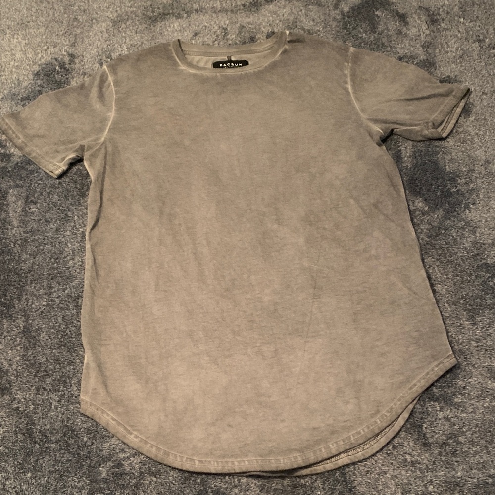 PacSun Men's Faded Gray Short Sleeve Tee